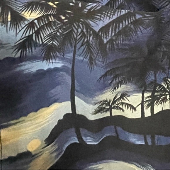 RJC Palm Tree Ocean Hawaiian Shirt L - Picture 4 of 7